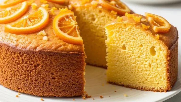 Bolo de laranja fofinho com casca sem amargor