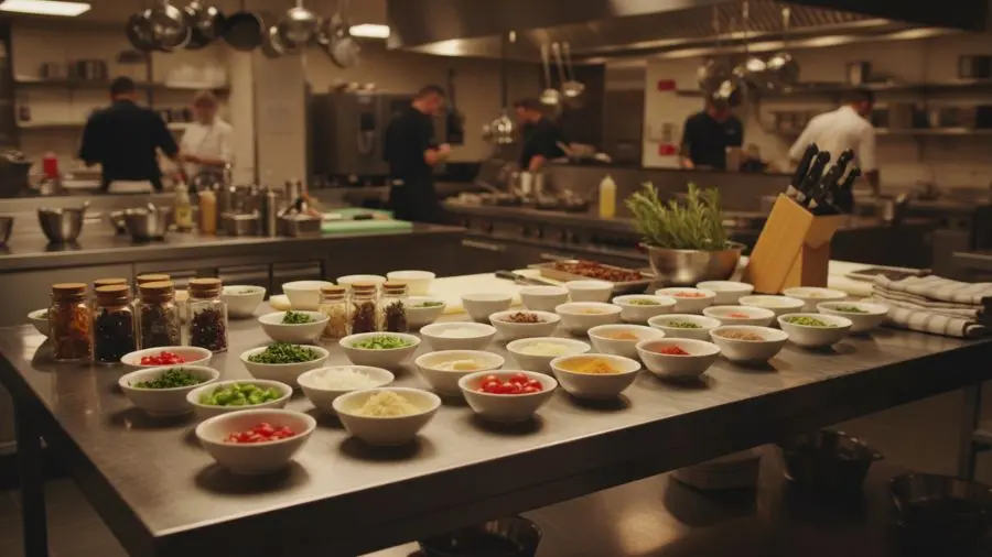 Mise en place não é perfumaria de cozinha profissional. É a diferença entre um serviço fluido e um serviço que desmorona no pior momento. 🔪