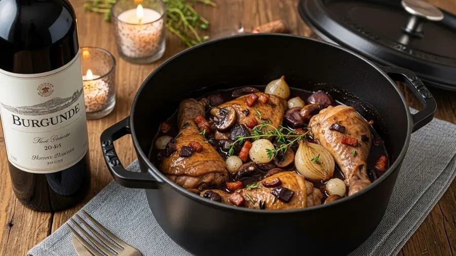 "O mesmo frango. O mesmo vinho. O mesmo resultado que um bistrot parisiense — se você respeitar o processo. 🍷" -->