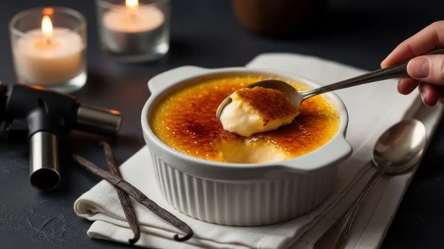 "A crosta que quebra. O creme que não quebra. Dois elementos, uma técnica, um clássico absoluto. 🔥" -->