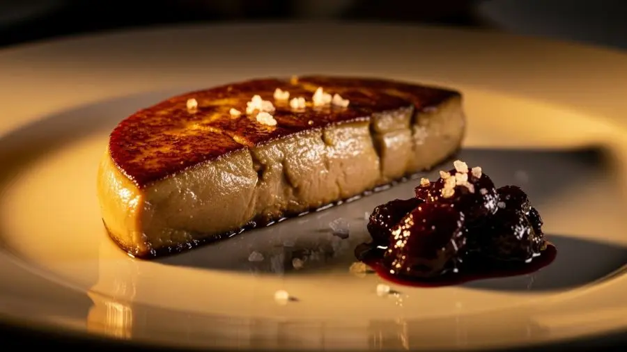 "Trinta segundos de cada lado. Nem um a mais. O foie gras não perdoa distração. 🔥" -->