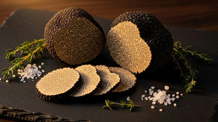 "A trufa negra não tem cheiro de trufa. Tem cheiro de terra, cogumelo e algo que não existe em nenhum outro lugar. Você entende quando sente. 🌑" -->