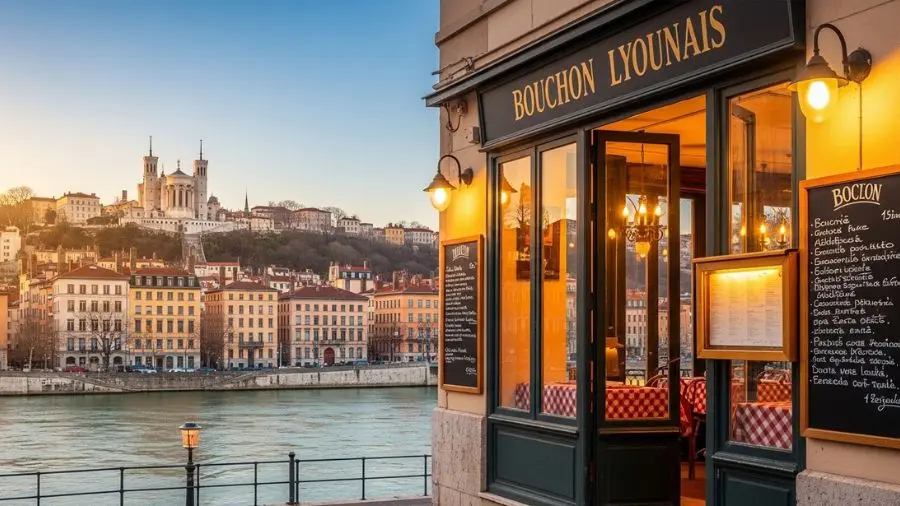 "Entre dois rios e duas tradições culinárias — Borgonha ao norte, Provence ao sul. Lyon não herdou a gastronomia francesa. Ela a fundou." -->