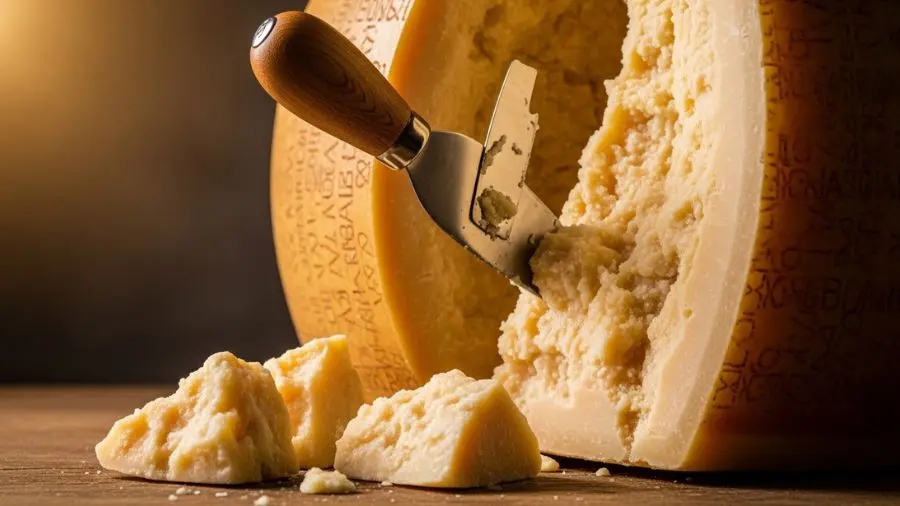 "Não se corta com faca — se quebra com estilete. A fratura segue os grânulos naturais e expõe a estrutura cristalina que nenhum processo industrial reproduz." -->