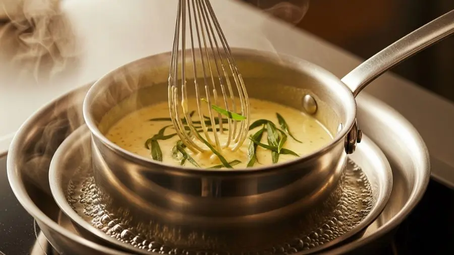 "Amarelo pálido, textura que cobre as costas da colher. Se chegou aqui, você acertou."