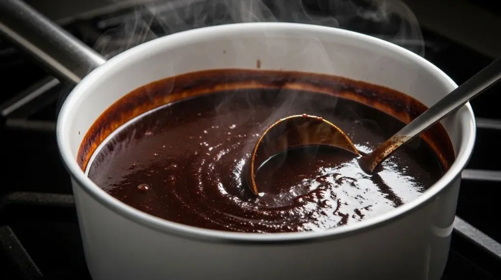 "Cor de mogno. Brilho de espelho. Dois dias de trabalho num caldo." -->