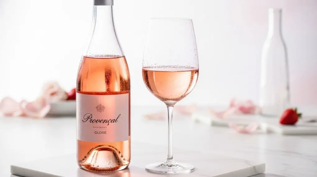 A cor pálida quase transparente é a marca do rosé provençal seco — e o primeiro indicador do seu estilo à mesa.