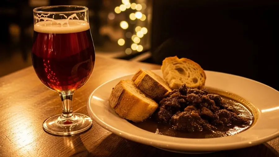 Carbonnade flamande com cerveja escura — a harmonização que criou o prato