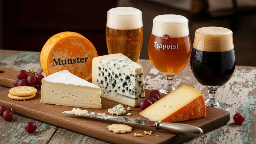 harmonização queijos franceses com cervejas de diferentes estilos. 