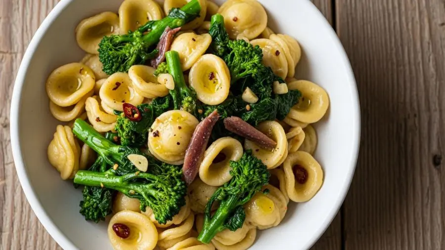 "Três ingredientes no molho. Nenhuma gordura além do azeite. A Puglia não precisa de muito para ser memorável."