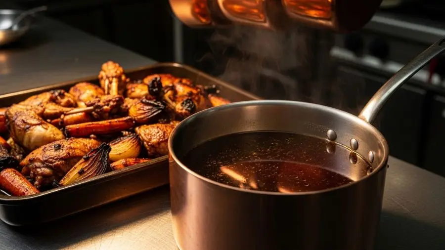 Fundo Escuro de Ave: Receita, Técnica e Quando Utilizar — Story