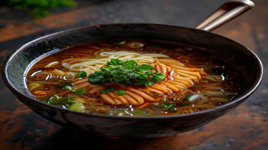 tigela com tare de miso ramen