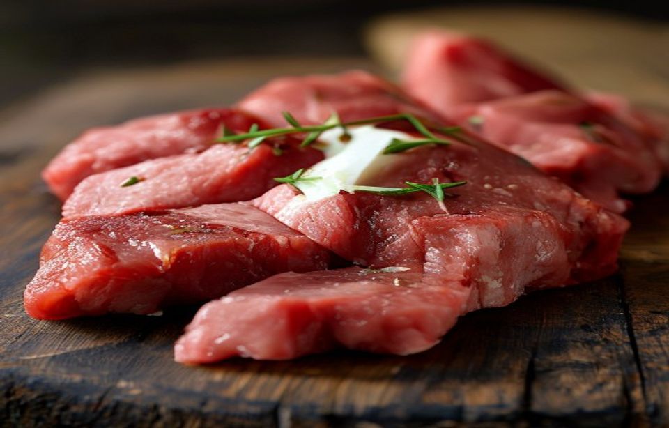Picanha crua com camada de gordura