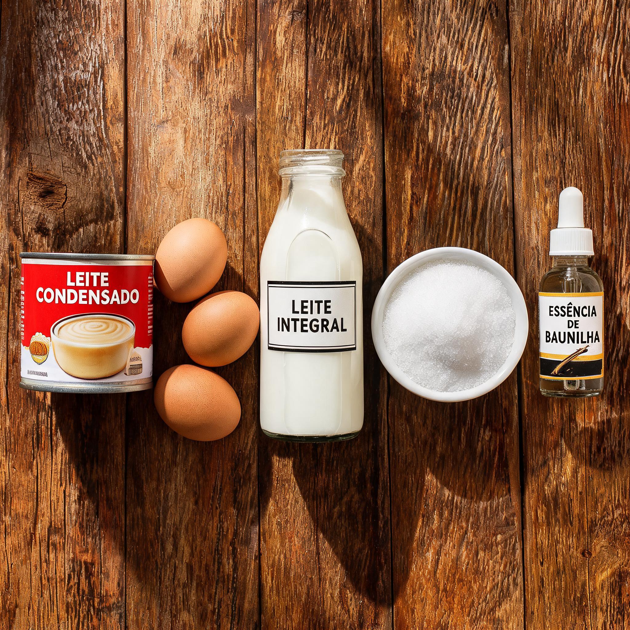 Pudim de leite condensado ingredientes