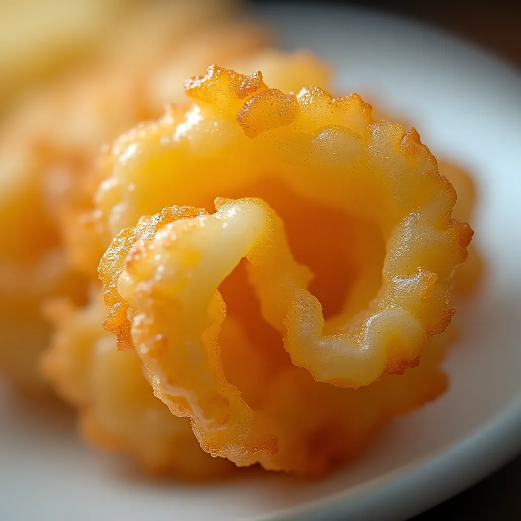 Textura ultra-fina e crocante da tempura autêntica