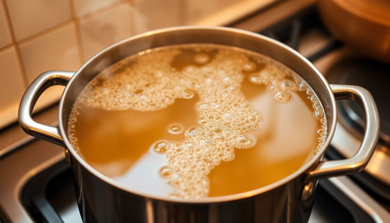 caldo fervendo panela