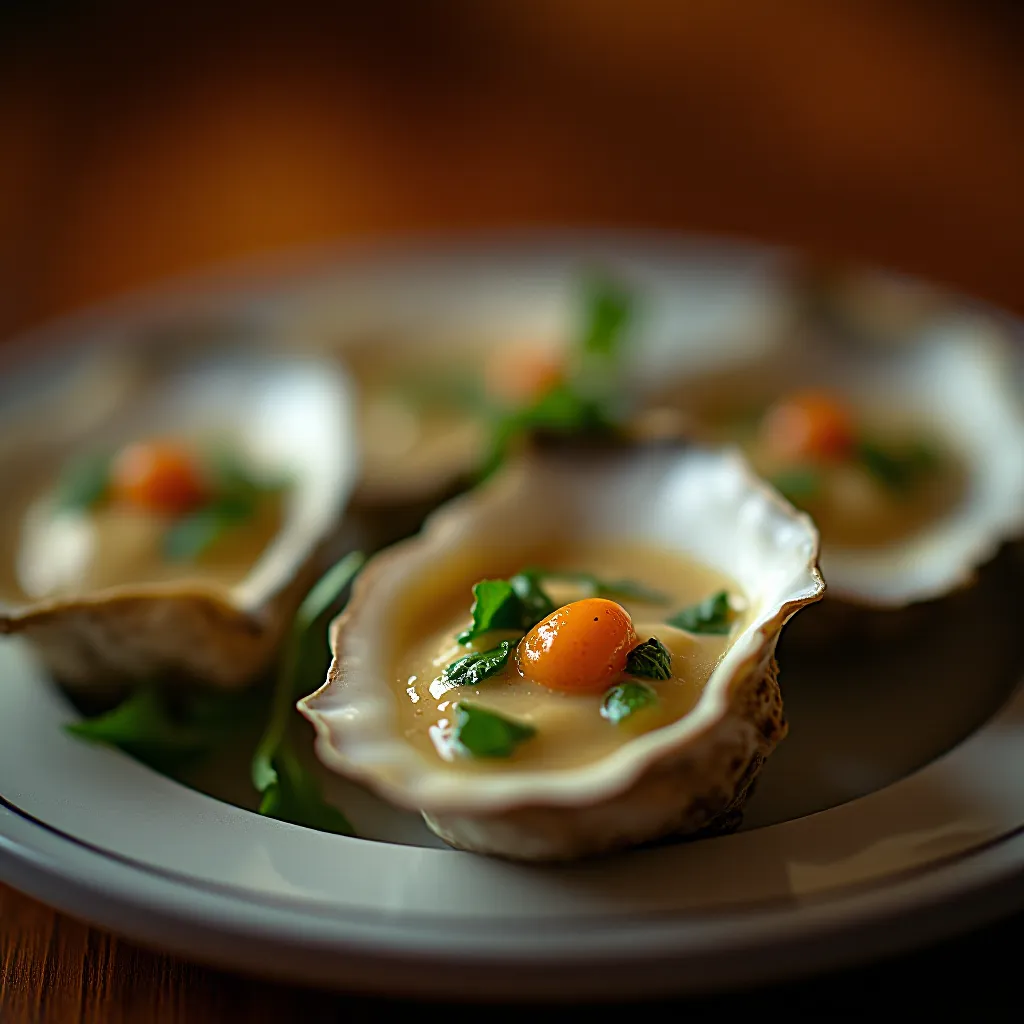 Chablis gelado ao lado de ostras com mignonette