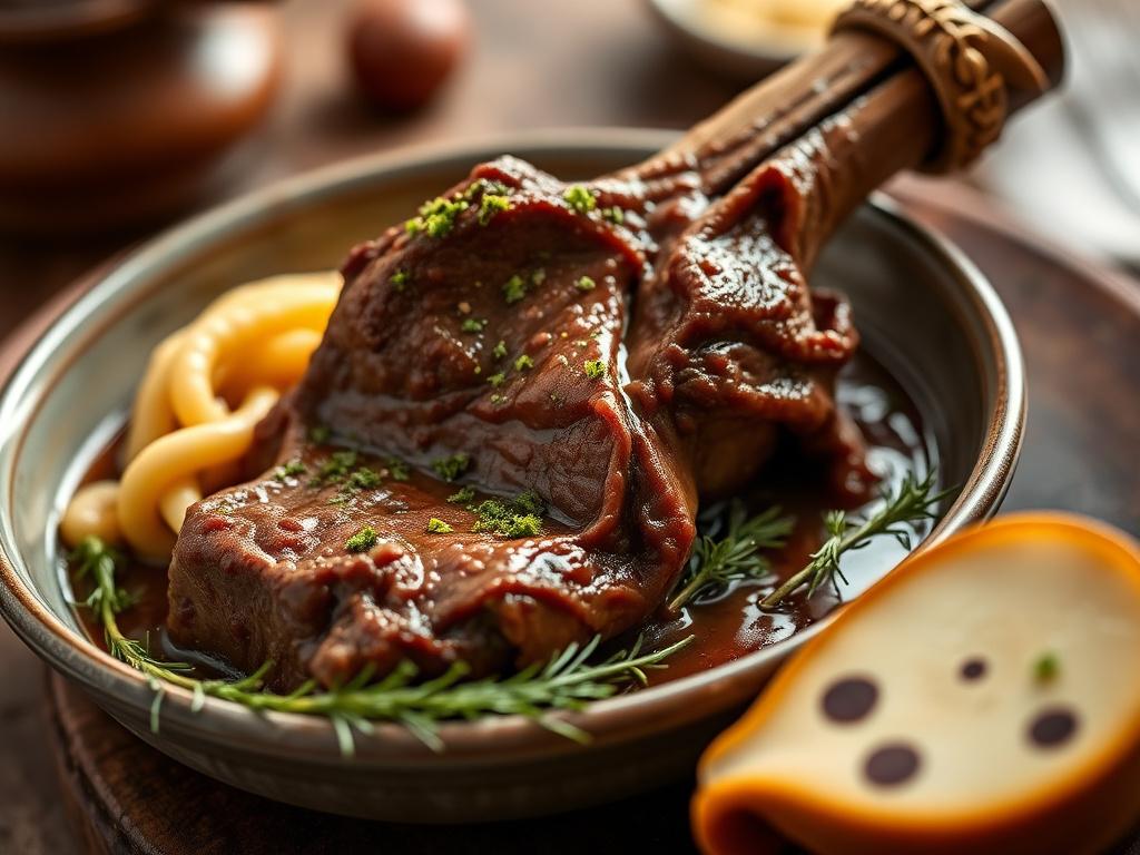 Corte de jarrete bovino com osso para ossobuco