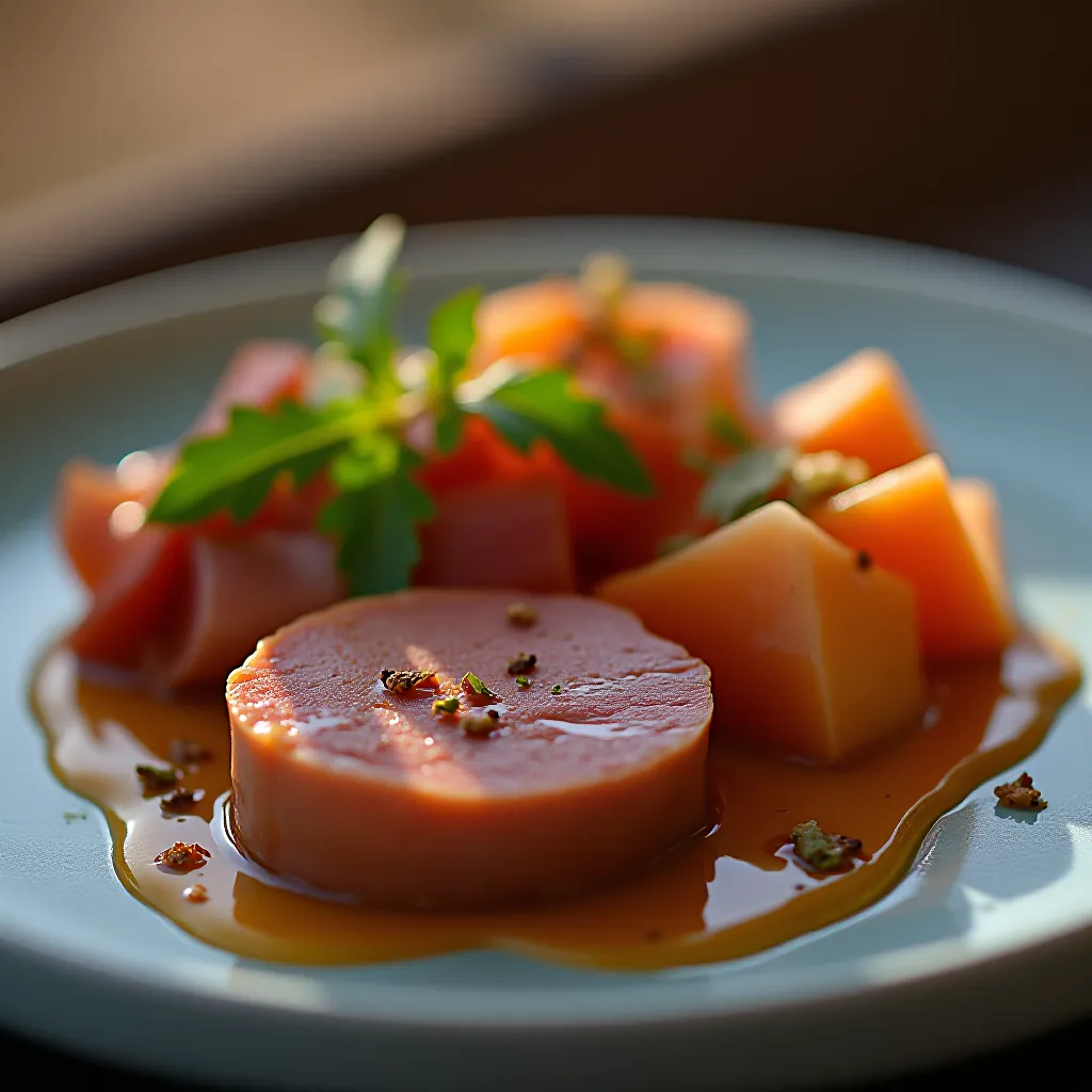 foie gras terrine sliced cold plate restaurant quality