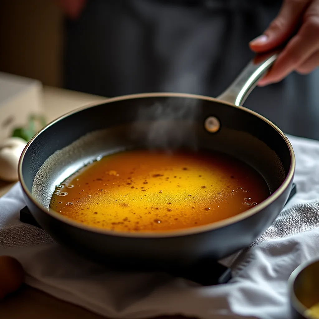 beurre noisette finishing sauce asparagus vegetables French