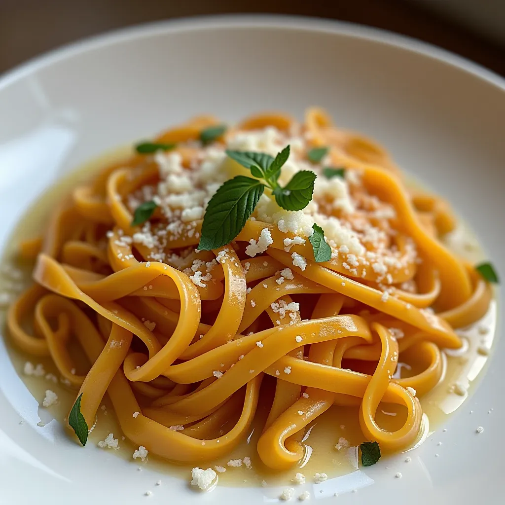 prato de tagliolini com trufas