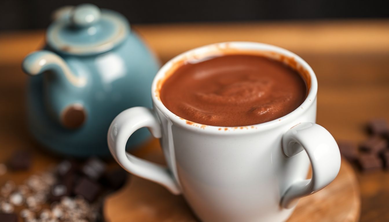 chocolate quente a la taza espanhol