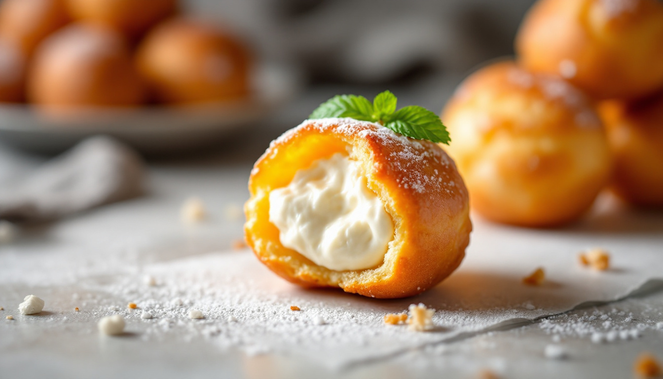 Profiterole Calda Chocolate: Serviço Perfeito na Mesa - imagem 2