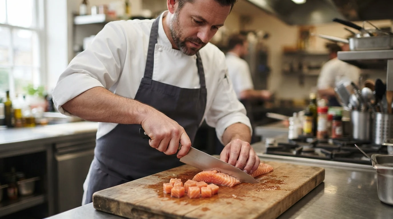 farfalle com salmão técnica italiana - imagem 2