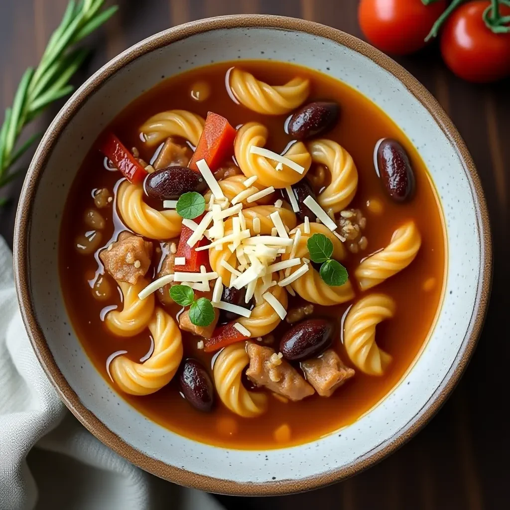pasta e fagioli receita italiana - imagem 6